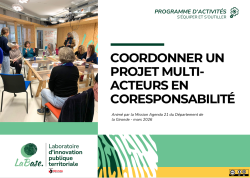 Créer les conditions d’une coopération multi-acteurs réussie